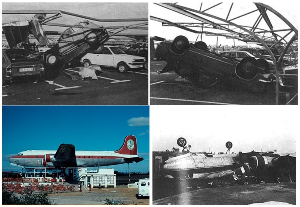 El tornado de 1978 y otros tornados históricos en la ciudad de Sevilla